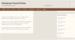 Desktop Screenshot of hendersonfuneral.net
